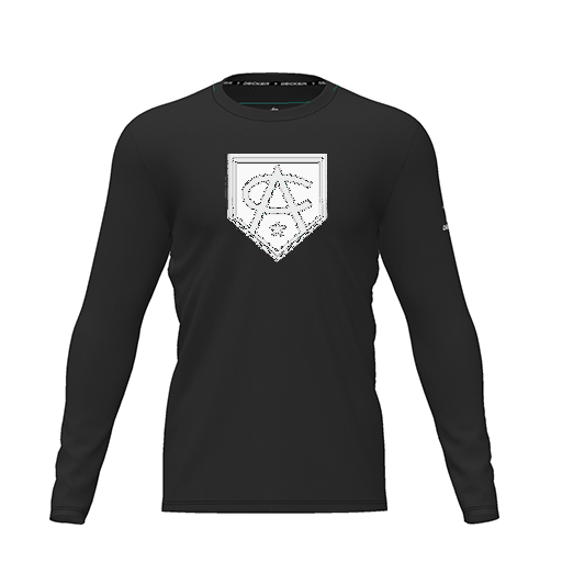 [CUS-DRIF-TEES-PER-CNK-LSL-BLK-YXS-LOGO3] Dri Fit Performance T-Shirt (Youth XS, Black, Logo 3, Long Sleeve)