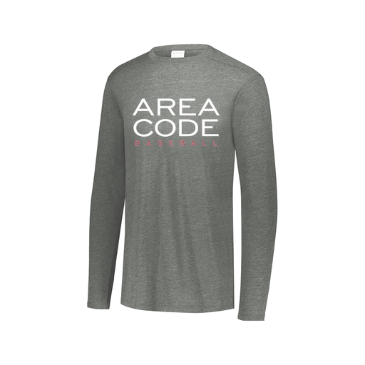 [FTLCUBGY-AXS-LOGO2] Decker Men's Tri-Blend T-Shirt - Long Sleeve (Adult XS, Gray, Logo 2)