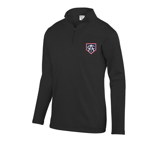 [DFW-FFQZ-BLK-AS-LOGO3] Decker Men's FlexFleece 1/4 Zip (Adult S, Black, Logo 3)