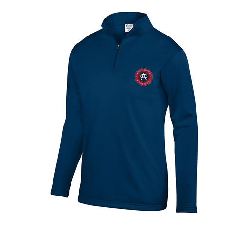 [DFW-FFQZ-NVY-AS-LOGO1] Decker Men's FlexFleece 1/4 Zip (Adult S, Navy, Logo 1)