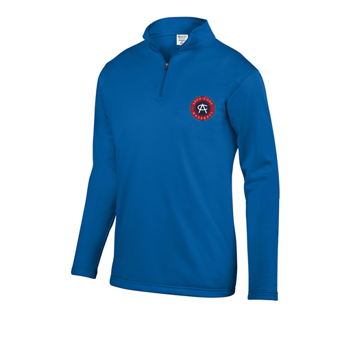 [DFW-FFQZ-RYL-AS-LOGO1] Decker Men's FlexFleece 1/4 Zip (Adult S, Royal, Logo 1)