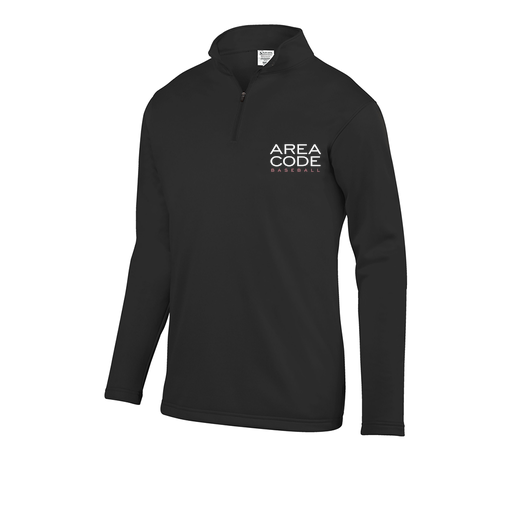 [FOLQFFBK-YS-LOGO2] Decker Youth FlexFleece 1/4 Zip (Youth S, Black, Logo 2)