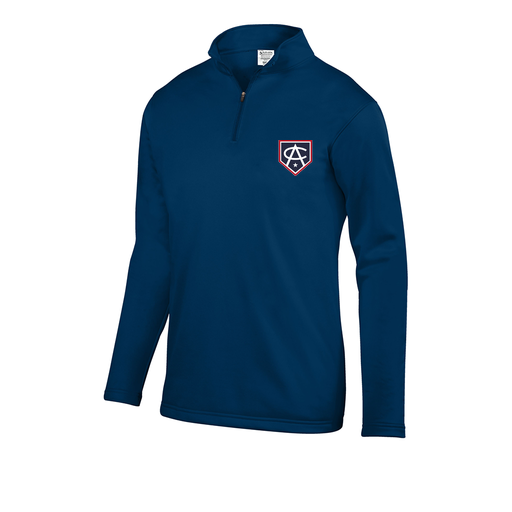 [5508.065.S-LOGO3] Decker Youth FlexFleece 1/4 Zip (Youth S, Navy, Logo 3)