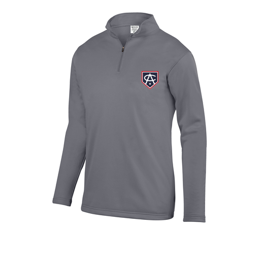 [5508.059.S-LOGO3] Decker Youth FlexFleece 1/4 Zip (Youth S, Gray, Logo 3)