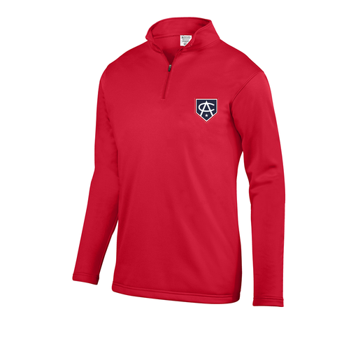[5508.040.S-LOGO3] Decker Youth FlexFleece 1/4 Zip (Youth S, Red, Logo 3)